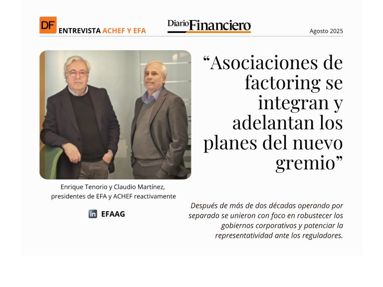 Asociaciones de factoring se integran y adelantan los planes del nuevo gremio, en Diario Financiero
