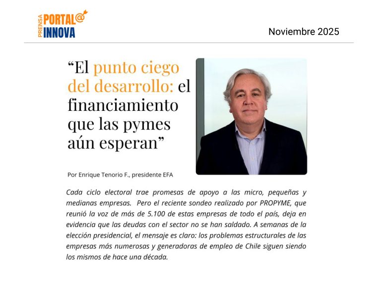 El punto ciego del desarrollo: el financiamiento que las Pymes aún esperan, en Portal Innova 